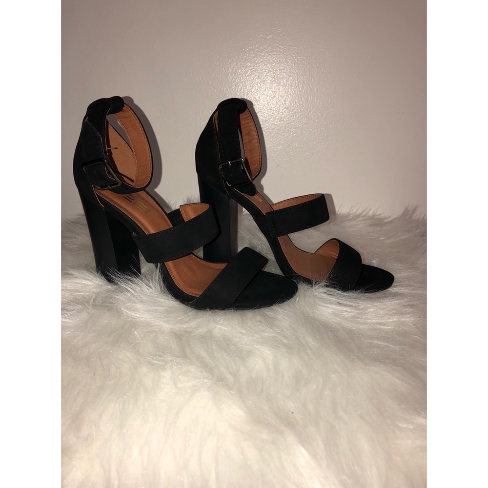 Black Strappy Heels